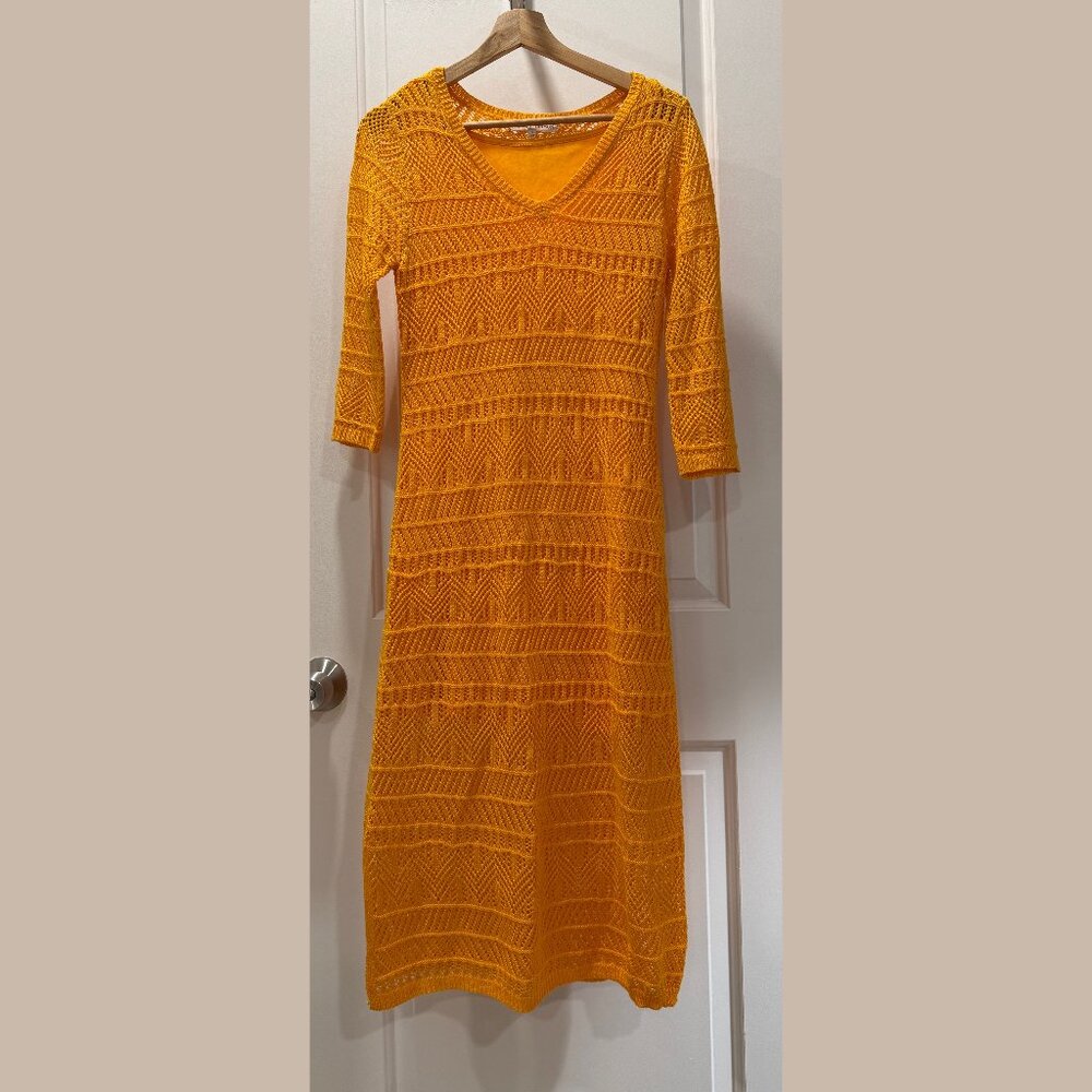 Textured Knit Overlay Dress | Madison + Hudson Size S